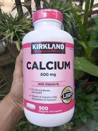 Viên uống Kirkland Calcium 600mg + D3 - Bổ sung Canxi và Vitamin D3 cho Xương Khỏe mạnh - Hỗ trợ ngừa loãng xương, 500 viên