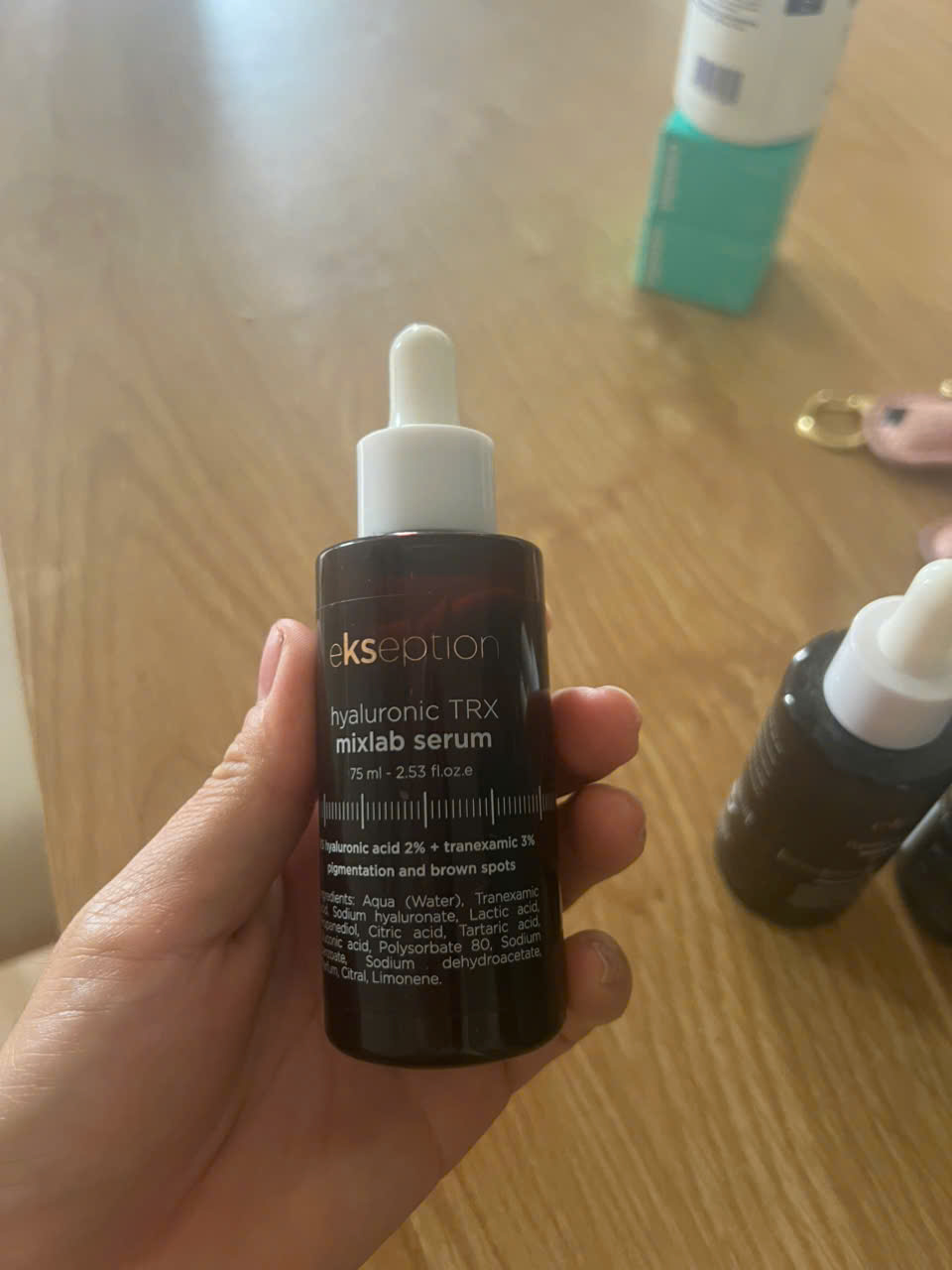 Tinh Chất Sáng Da Mờ Nám Ekseption Hyaluronic TRX 75ml - Serum Dưỡng Da Giảm Đốm Nâu, Cung Cấp Độ Ẩm, Bảo Vệ Da