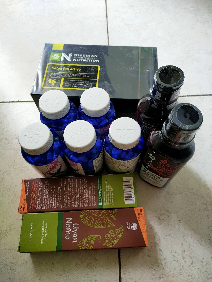 Viên bổ gan Siberian Super Natural Nutrition Detox Pro.Active - Hỗ trợ giải độc gan, chống oxy hóa, nâng cao sức đề kháng, hộp 16 gói.