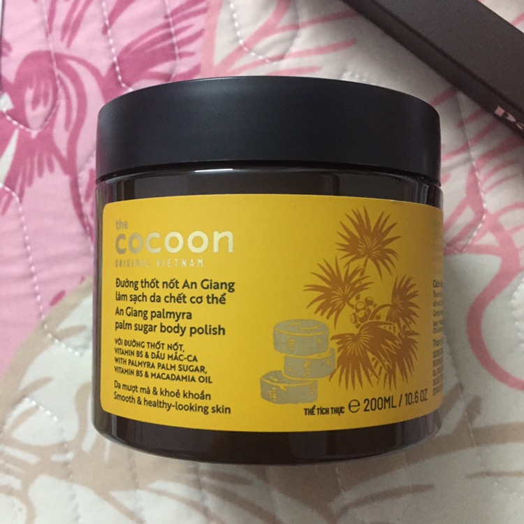 Tẩy da chết body đường thốt nốt Cocoon An Giang - Palmyra Palm Sugar Body Polish tự nhiên, dưỡng ẩm và làm mềm da 200ml