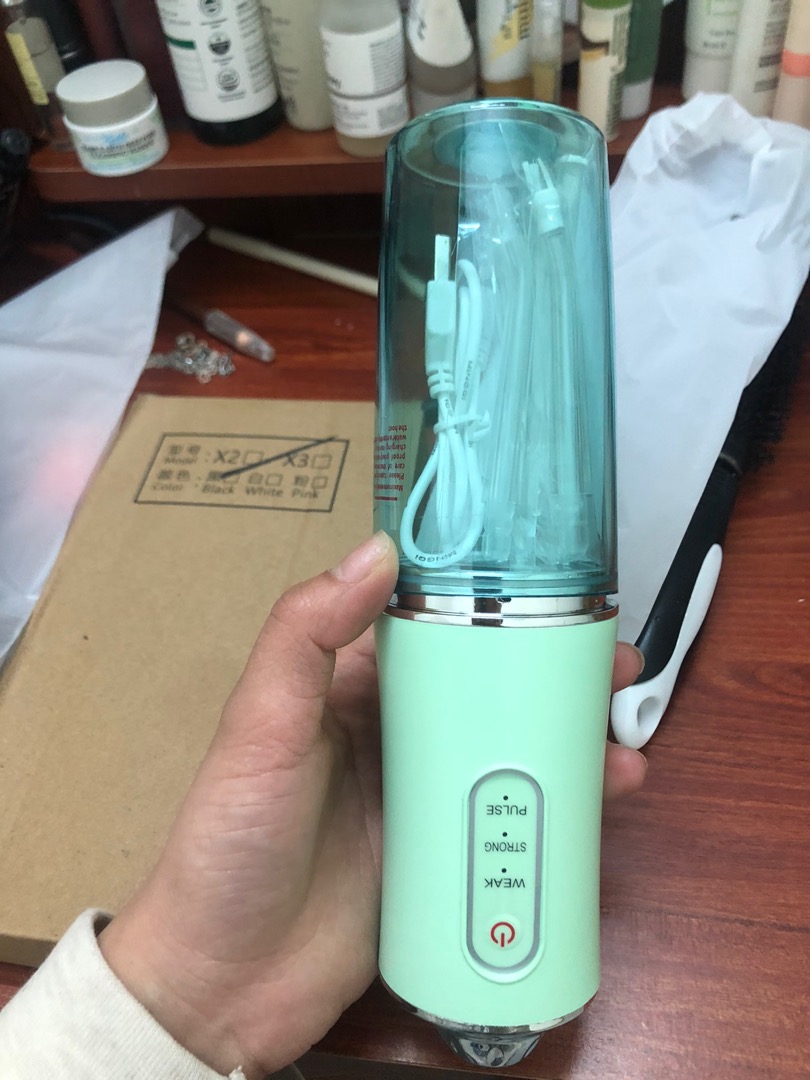 Máy Tăm Nước Cầm Tay Jiashi MTN01 - 3 Chế Độ, 4 Đầu Chuyên Dụng, Làm Sạch Hiệu Quả Cho Người Niềng Răng