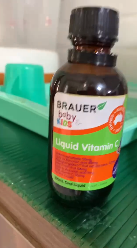 Vitamin C Brauer dạng nước 100ml cho bé trên 1 tuổi - Hỗ trợ tăng cường sức đề kháng, hấp thụ dưỡng chất tự nhiên, dễ uống.