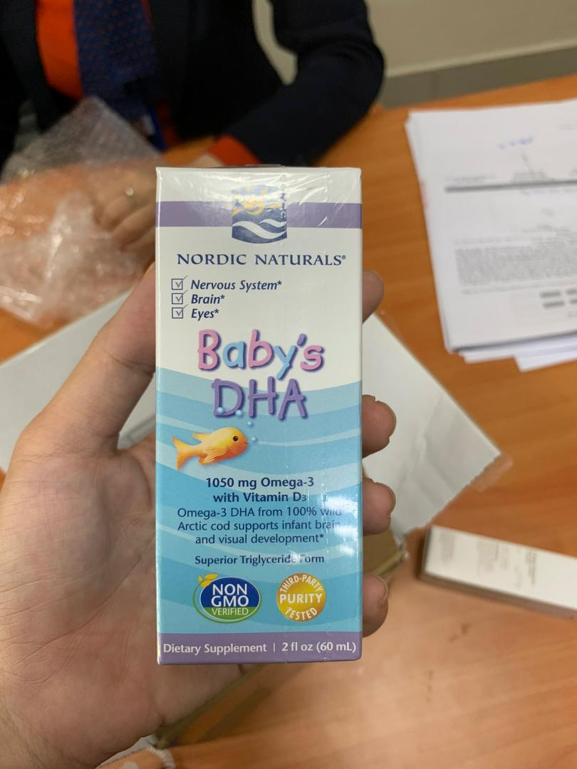 Siro Omega 3 Baby's DHA Nordic Naturals - Bổ Sung Vitamin D3, Hỗ Trợ Phát Triển Trí Não Cho Trẻ Sơ Sinh, Tăng Cường Thị Lực, Miễn Dịch 60ml