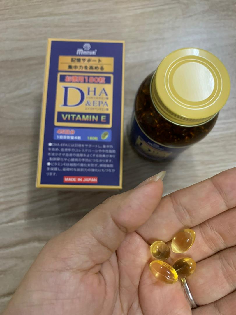 Viên uống bổ sung DHA & EPA Mamori Nhật Bản - Hỗ trợ tăng cường trí nhớ, cải thiện khả năng tập trung, 180 viên dễ uống