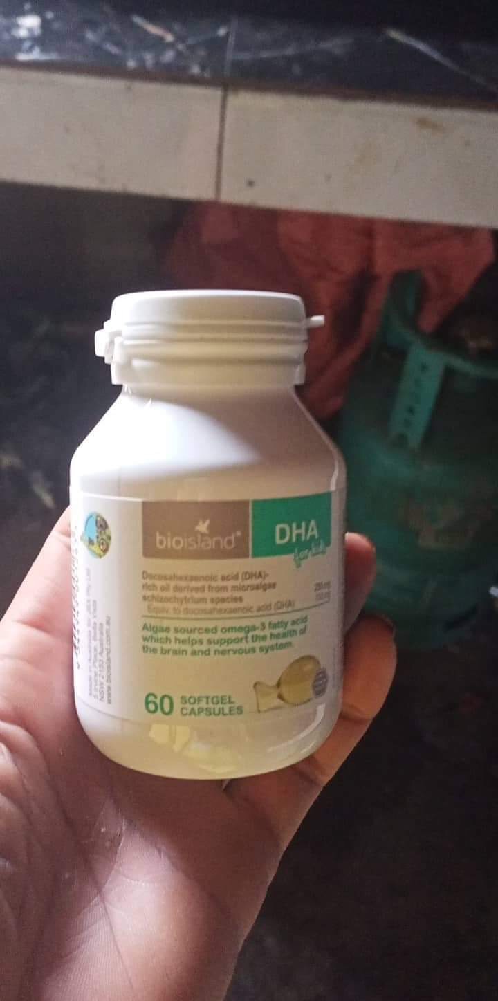 Dầu Cá Bio Island DHA Úc Cho Trẻ 60 Viên - Hỗ Trợ Phát Triển Não Bộ, Thị Lực Và Sức Kháng Cho Bé Từ 1 Tháng Tuổi Trở Lên