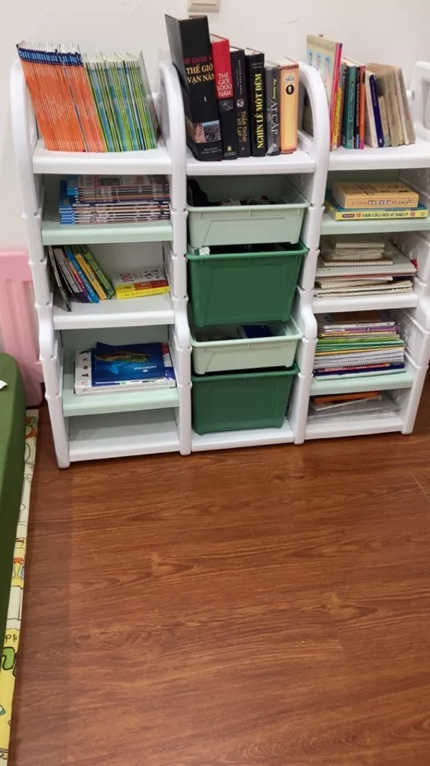 Kệ Trang Trí Đa Năng Toys House WM21E085 - Thiết Kế 3 Cột Cân Xứng, Phân Loại Đồ Dùng Hiệu Quả, Phù Hợp Cho Bé và Gia Đình