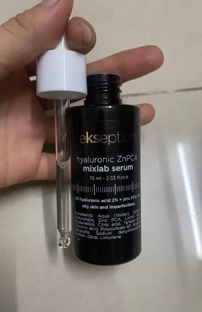 Serum Ekseption Hyaluronic ZnPCA 75ml - Hỗ Trợ Giảm Nhờn, Mụn, Làm Sáng Da, Se Khít Lỗ Chân Lông, Dưỡng Ẩm Sâu