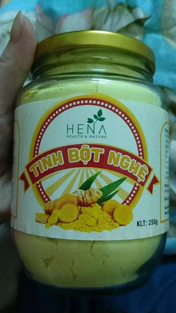 Tinh Bột Nghệ Nguyên Chất Hena 500g - Hỗ Trợ Làm Đẹp, Cải Thiện Sức Khỏe, Giảm Cân, Chống Oxy Hóa - Thực Phẩm Chức Năng Cao Cấp