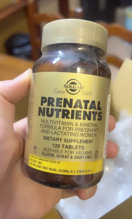 Viên uống vitamin tổng hợp cho bà bầu Solgar Prenatal Nutrients - Hỗ trợ 19 vitamin, khoáng chất thiết yếu cho sức khỏe mẹ và bé