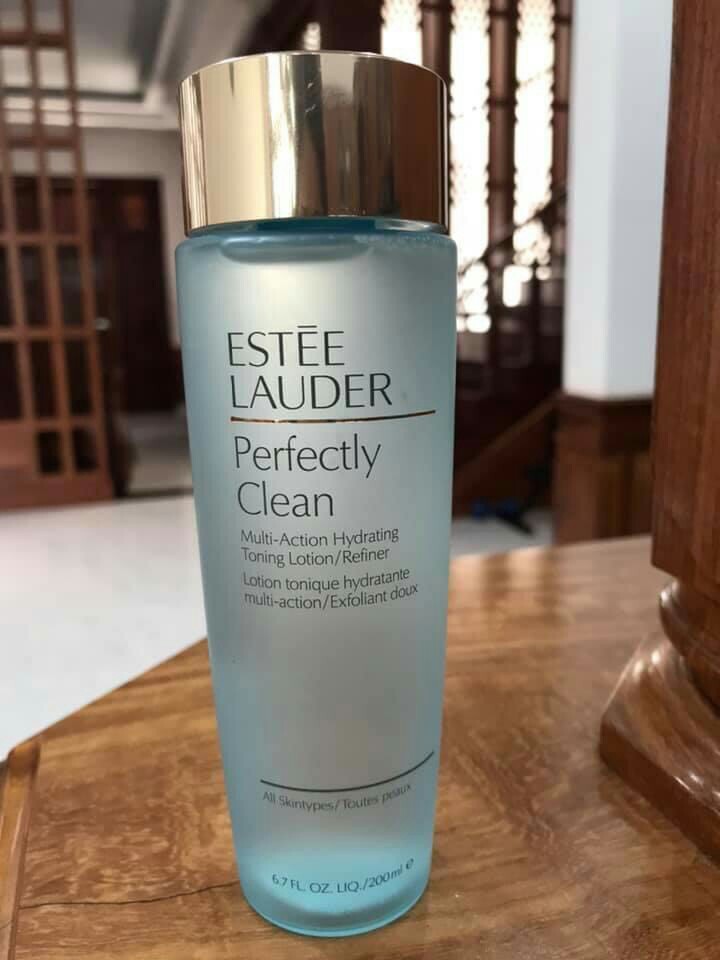Nước Hoa Hồng Estee Lauder Perfectly Clean Multi-Action Toning Lotion 200ml - Hỗ Trợ Phục Hồi và Tẩy Tế Bào Chết, Làn Da Săn Chắc, Tươi Sáng