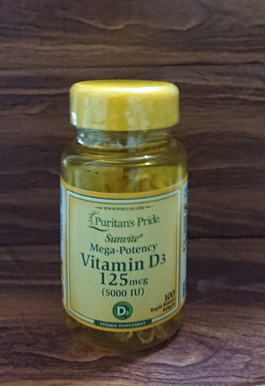 Viên uống Vitamin D3 125mcg Puritan's Pride 5000 IU - Bổ sung Vitamin D, tăng cường miễn dịch và hấp thụ canxi cho xương chắc khỏe
