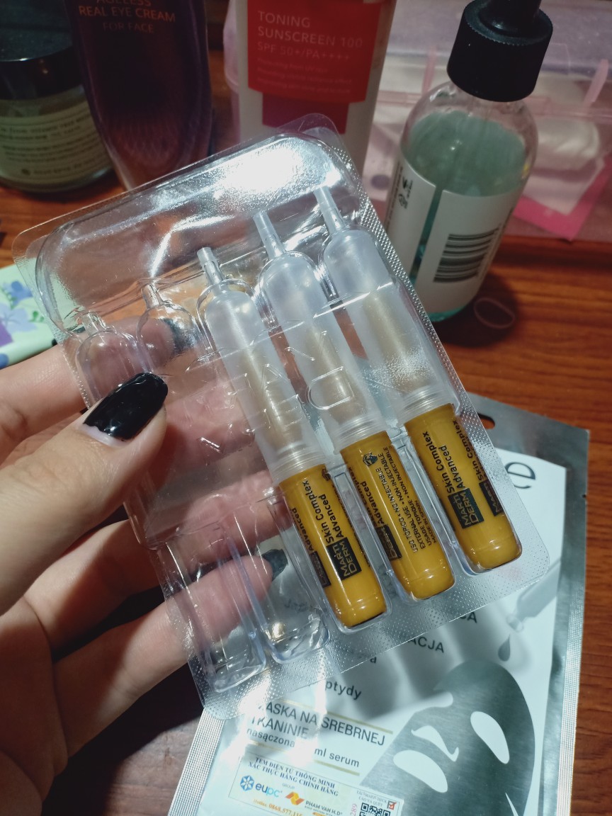 Ampoule Dưỡng Sáng Trẻ Hóa Da MartiDerm Black Diamond Skin Complex Advanced - Hộp 30 Ống 2ml Chất Lượng Cao, Giúp Da Căng Mịn, Đều Màu