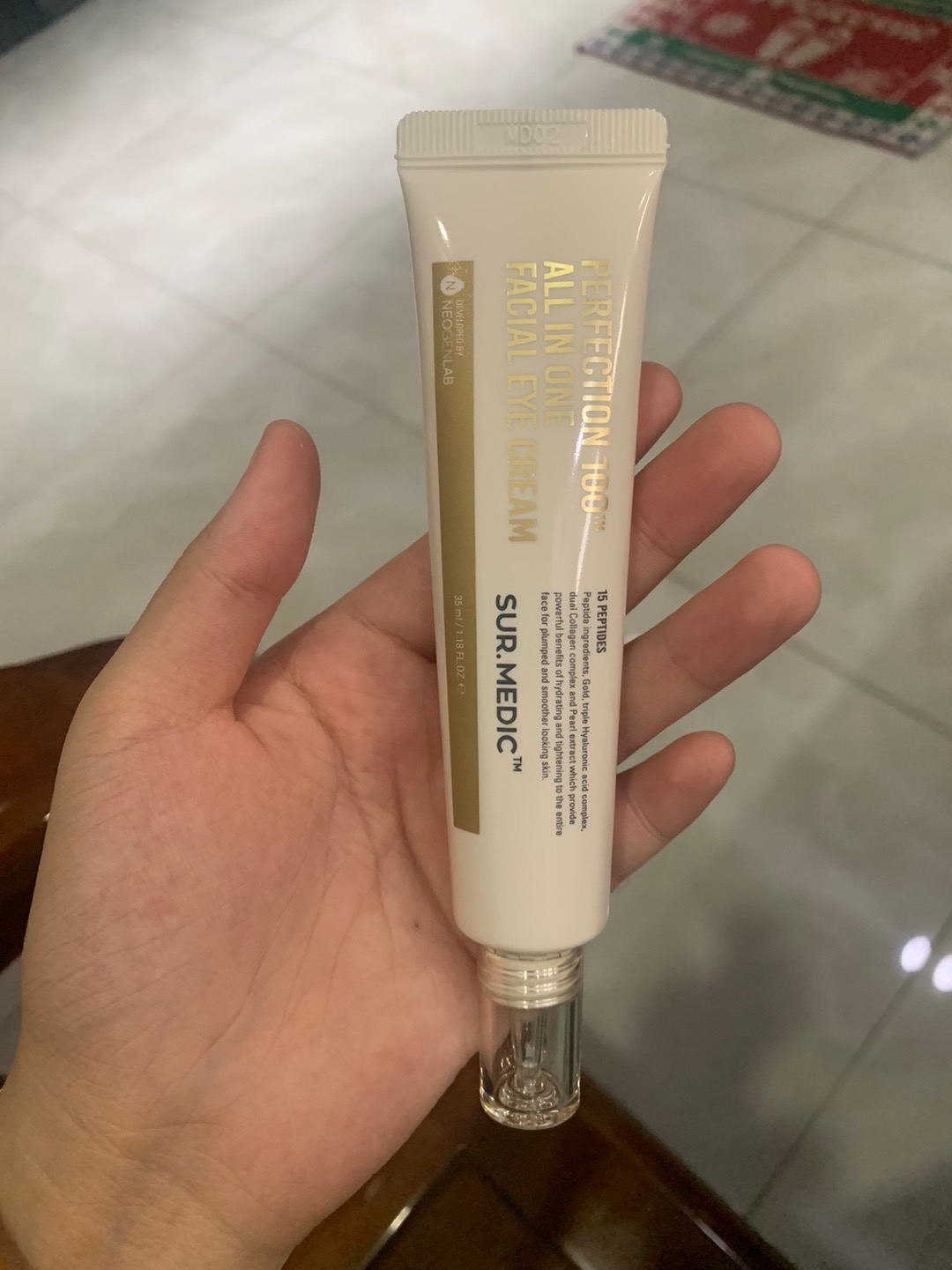 Kem Dưỡng Mắt Sur.Medic Perfection 100 - Trị Thâm Quầng Mắt, Nếp Nhăn, Cấp Ẩm, Làm Sáng Da Vùng Mắt 35g