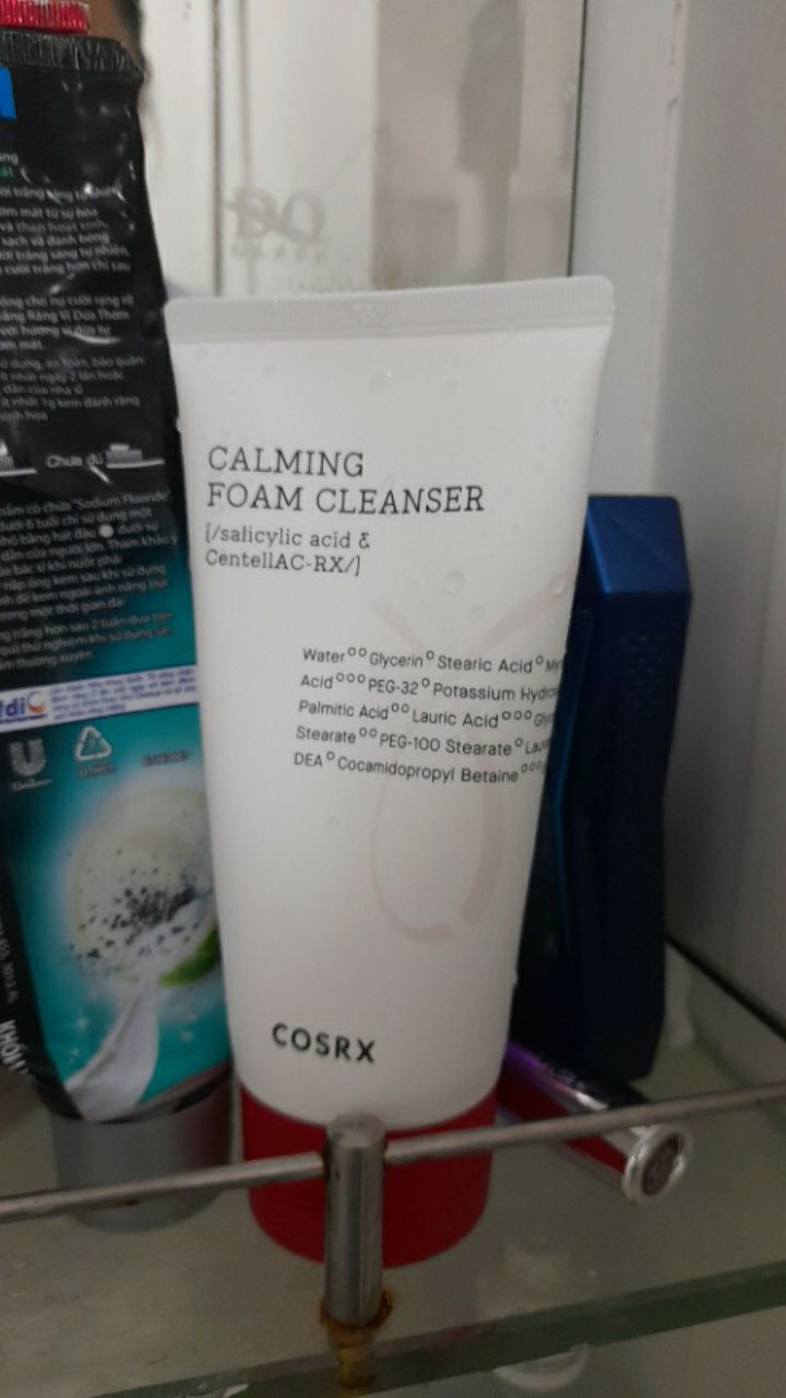 Sữa Rửa Mặt Tạo Bọt Cosrx AC Collection Calming Foam Cleanser 150ml - Giảm Mụn, Làm Sạch Sâu, Chiết Xuất Rau Má, Dành Cho Da Dầu Mụn
