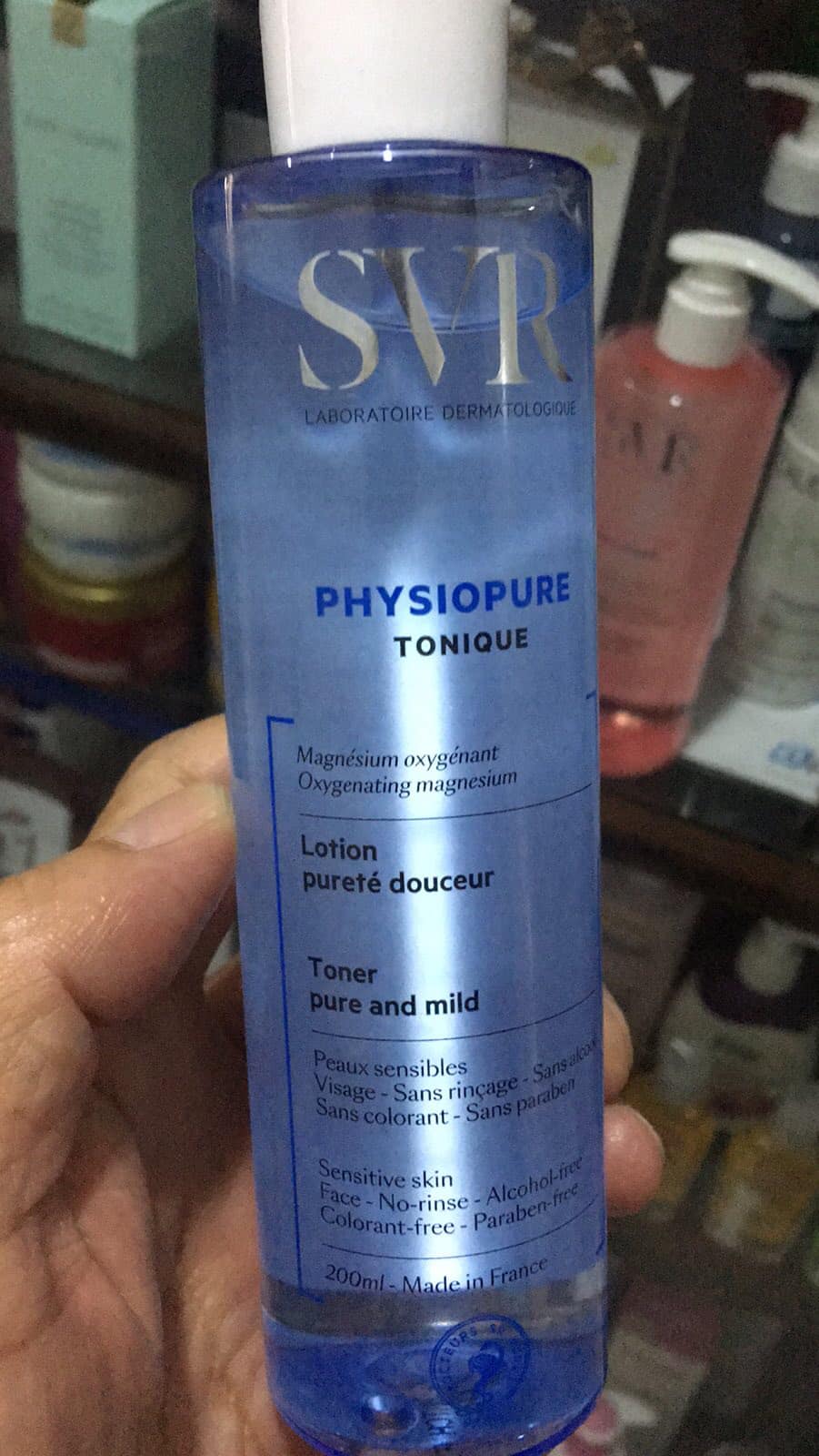 Nước Hoa Hồng SVR Physiopure Tonique 200ml - Dưỡng Ẩm Cho Da Nhạy Cảm, Cân Bằng Độ pH, An Toàn Từ Magnesium PCA