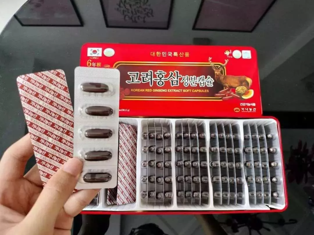 Đạm Sâm Linh Chi Nhung Hươu Kana Hàn Quốc 120 Viên - Hỗ Trợ Tăng Cường Sức Khỏe, Phục Hồi Sau Ốm, Miễn Dịch Tốt