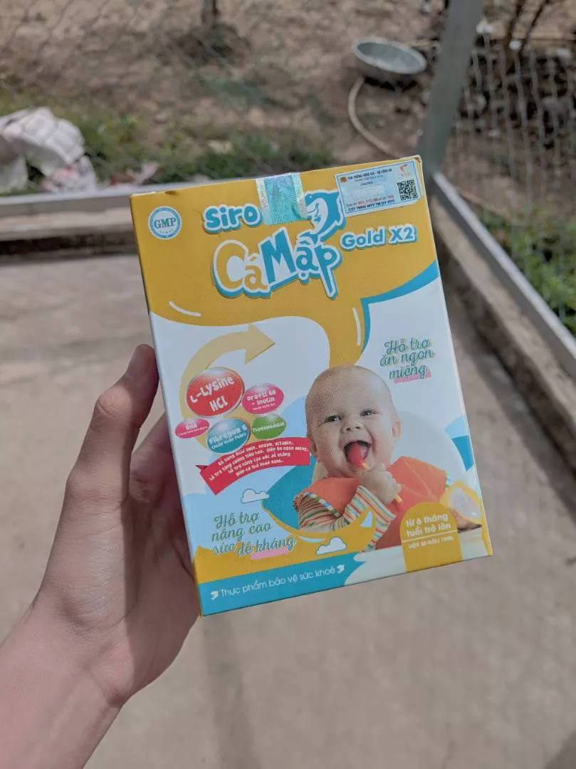 Baby shark mẫu mới siro  gold X2 - hộp 30 gói siro ăn ngon