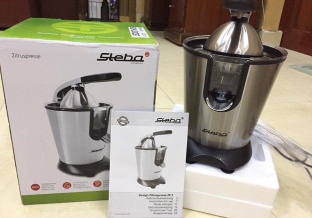 Máy Vắt Cam Tự Động Steba ZP2 160W Nhập Khẩu Đức - Máy Ép Nước Cam Thông Minh, Thiết Kế Sang Trọng, Dễ Dàng Sử Dụng Tại Nhà