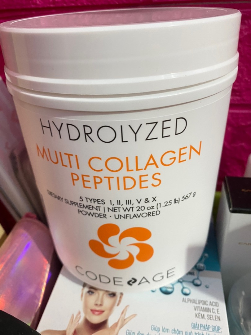 Bột uống Collagen Codeage Hydrolyzed Multi Collagen Peptides 567g - Hỗ trợ trẻ hóa da, tóc và móng - Dinh dưỡng cao, dễ hấp thụ