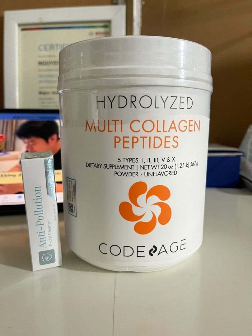 Bột uống Collagen Codeage Hydrolyzed Multi Collagen Peptides 567g - Hỗ trợ trẻ hóa da, tóc và móng - Dinh dưỡng cao, dễ hấp thụ