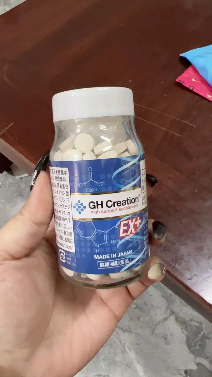 (Xách tay) Viên uống GH Creation EX+ Nhật Bản hỗ trợ tăng chiều cao cho người 4-30 tuổi, bổ sung canxi san hô, collagen, tăng trưởng hiệu quả chính hãng