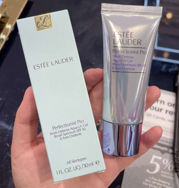 Kem Chống Nắng Estée Lauder Perfectionist Pro Multi-Defense Aqua UV Gel SPF50 - Bảo Vệ Da, Dưỡng Ẩm, Phù Hợp Mọi Loại Da