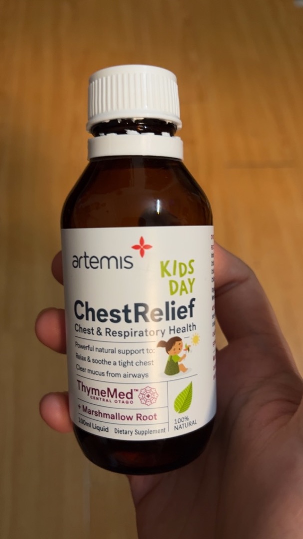 Siro Ho Ngày Artemis Kids ChestRelief 100ml - Hỗ Trợ Giảm Ho Cho Trẻ Dưới 12 Tuổi, Tăng Cường Miễn Dịch, Chiết Xuất Thực Vật An Toàn