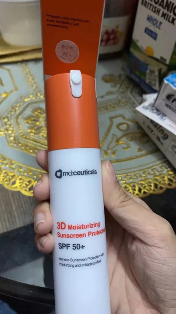 Kem Chống Nắng Md:ceuticals 3D Moisturizing Protection SPF50+ - Bảo Vệ Da Khỏi Tia UVA/UVB, Dưỡng Ẩm Hoàn Hảo Sau Thủ Thuật Thẩm Mỹ