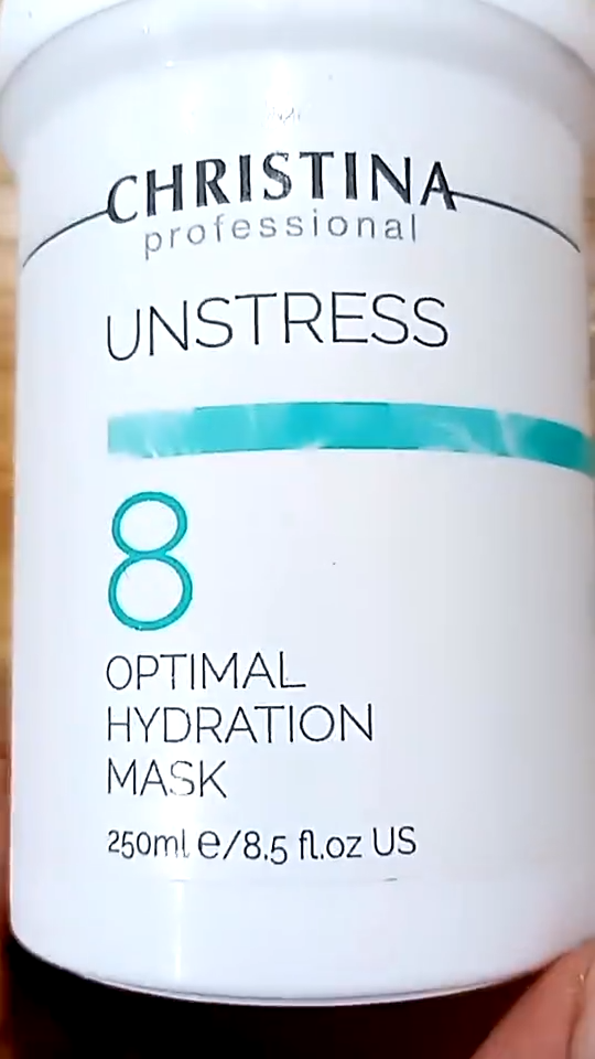 Mặt Nạ Dưỡng Ẩm Christina Unstress 8 Optimal Hydration Mask - Phục Hồi Da, Cung Cấp Độ Ẩm, Chống Lão Hóa 250ml