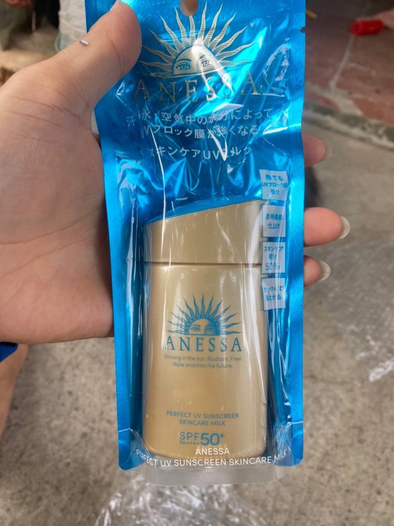 Kem Chống Nắng Anessa Perfect UV Sunscreen Mild Milk 60ml - SPF50+ Bảo Vệ Da Nhạy Cảm, Không Bết Dính, Chống Nước, Dưỡng Ẩm Tối Ưu