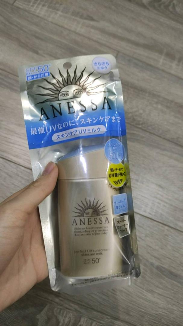 Kem Chống Nắng Anessa Perfect UV Sunscreen Mild Milk 60ml - SPF50+ Bảo Vệ Da Nhạy Cảm, Không Bết Dính, Chống Nước, Dưỡng Ẩm Tối Ưu