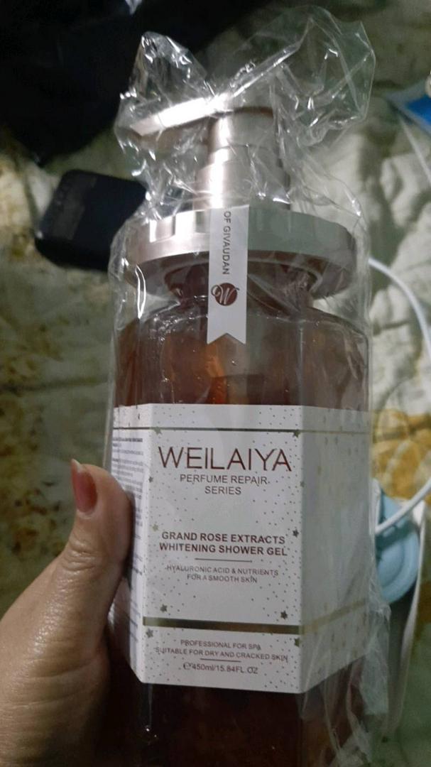 Sữa Tắm Trắng Da Weilaiya Cánh Hoa Hồng Damask 450ml - Hương Nước Hoa Cao Cấp, Dưỡng Ẩm Sâu, Làm Sáng Da Tự Nhiên