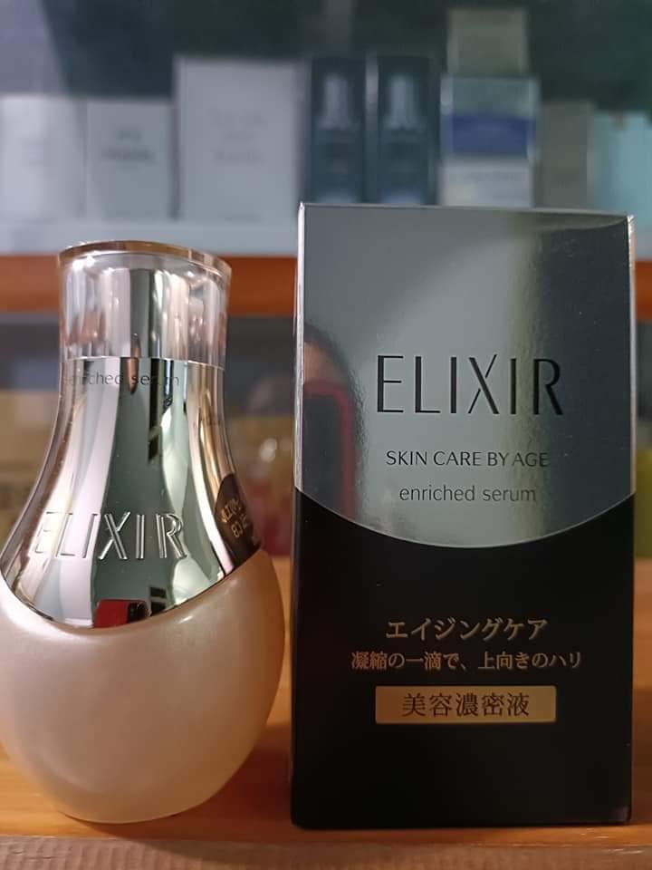 Tinh Chất Nâng Cơ Chống Nhăn Shiseido Elixir Enriched 35ml - Serum Chăm Sóc Da Lão Hóa, Săn Chắc, Căng Bóng, Trẻ Trung từ Nhật Bản
