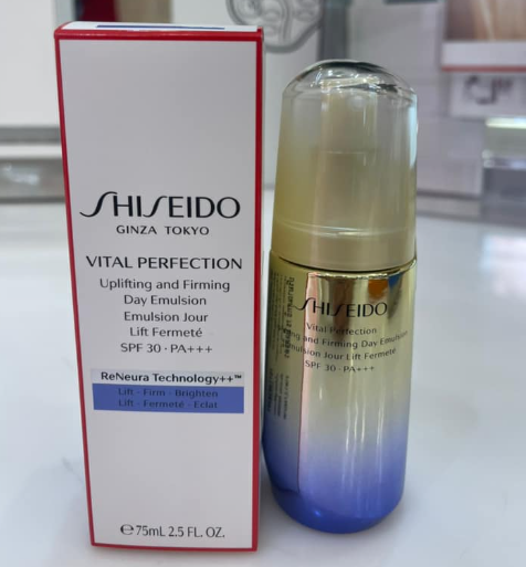 Sữa Dưỡng Da Shiseido Vital-Perfection Uplifting & Firming Emulsion 75ml - Chống Lão Hóa, Tăng Cường Độ Săn Chắc Cho Da