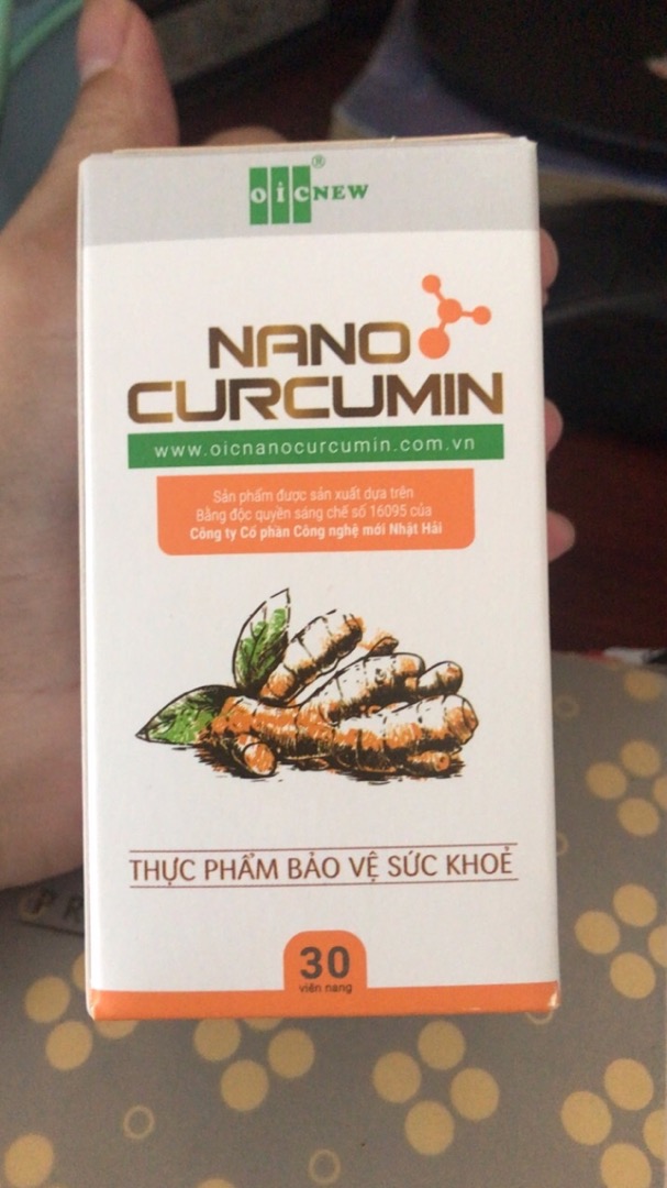 Viên uống Nano Curcumin OIC New hỗ trợ tiêu hóa - Cải thiện đầy hơi, ợ chua và tăng cường sức khỏe hệ tiêu hóa, lọ 30 viên