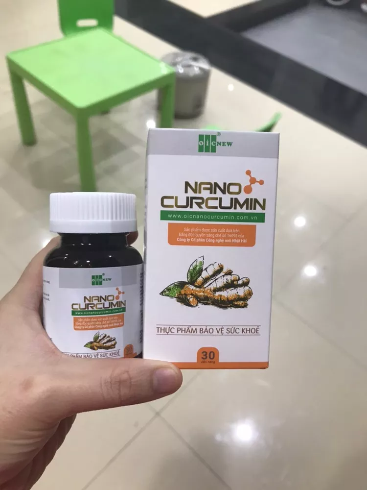 Viên uống Nano Curcumin OIC New hỗ trợ tiêu hóa - Cải thiện đầy hơi, ợ chua và tăng cường sức khỏe hệ tiêu hóa, lọ 30 viên