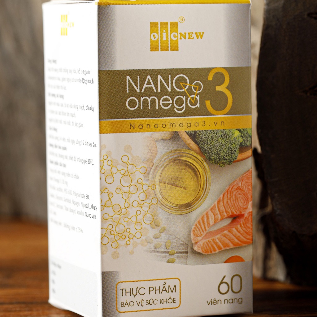 Viên Uống Hỗ Trợ Thị Lực OIC New Nano Omega 3 - Giúp Bảo Vệ Mắt Khỏi Tác Nhân Có Hại, Cải Thiện Thị Lực, Lọ 60 Viên