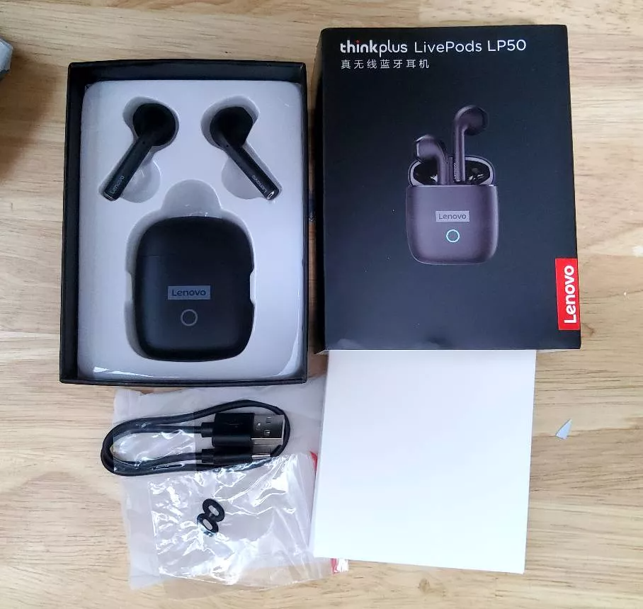 Tai nghe Bluetooth 5.0 Lenovo LP50 Không Dây - Chống Thấm Nước, Âm Thanh HiFi, Tích Hợp Micro, Dành Cho Thể Thao