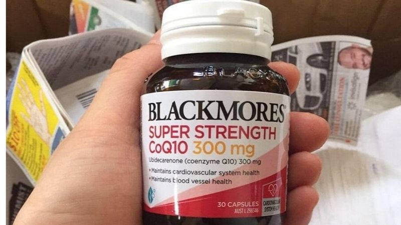Viên Uống Hỗ Trợ Tim Mạch Blackmores CoQ10 Super Strength 300mg - Tăng Cường Sức Khỏe Tim Mạch, Hỗ Trợ da kém đàn hồi, 30 Viên