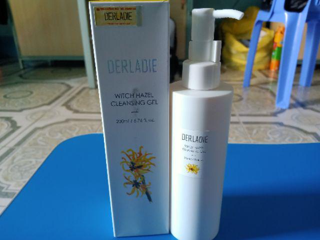 Sữa Rửa Mặt Derladie Witch Hazel Cleansing Gel 200ml - Chăm Sóc Da Mụn, Giảm Viêm, Kháng Khuẩn Từ Thiên Nhiên