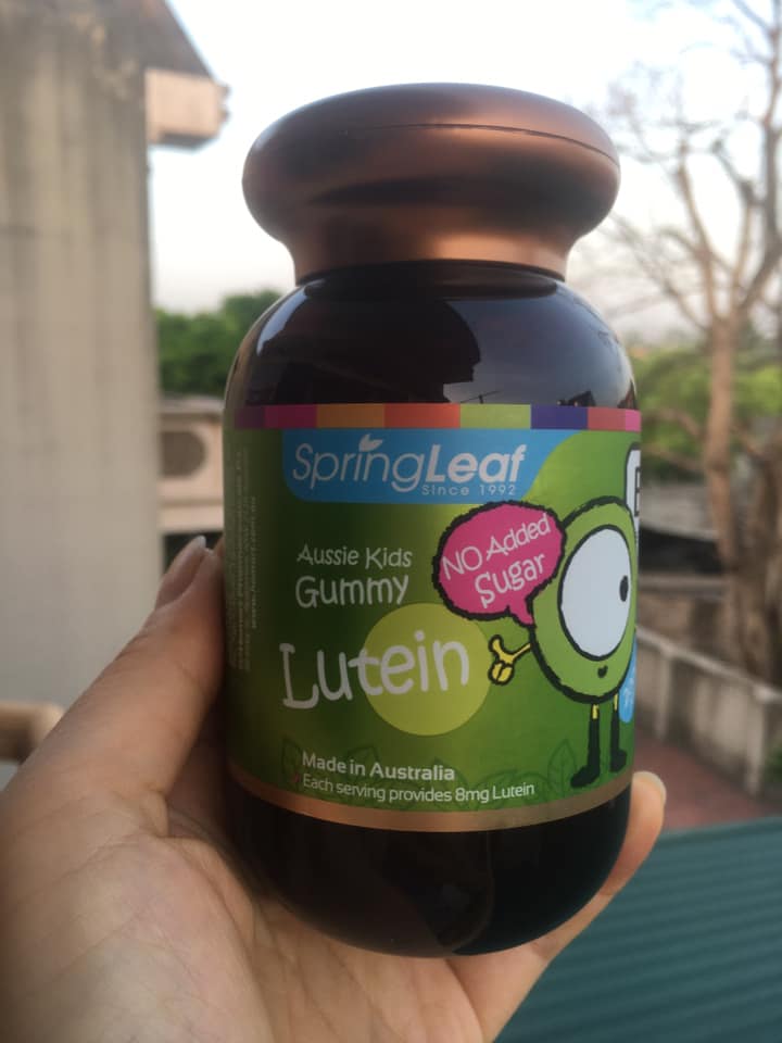 Kẹo bổ mắt cho bé Spring Leaf Aussie Lutein Kids Gummy vị dứa - Bổ sung Lutein cho thị lực và phát triển não bộ từ 2 tuổi trở lên