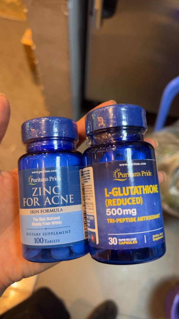 Viên uống Puritan's Pride Premium L-Glutathione 500mg - Hỗ trợ trắng da và tăng cường hệ miễn dịch - Sản phẩm chăm sóc sức khỏe tự nhiên từ Mỹ