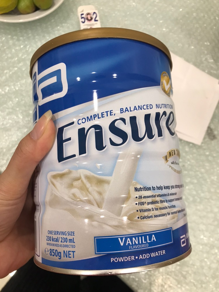 Sữa Bột Ensure 850g Hương Vani - Dinh Dưỡng Tăng Cường Sức Khỏe Cho Người Lớn, Người Già, Hỗ Trợ Hệ Miễn Dịch, Tiêu Hóa Tốt