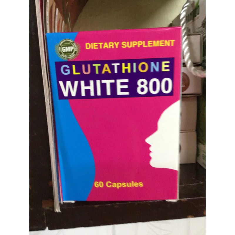 Viên Uống Trắng Da Glutathione White 800 - Hỗ Trợ Làm Sáng Da Từ Bên Trong, Tăng Cường Độ Đàn Hồi và Khỏe Mạnh, Hộp 60 Viên