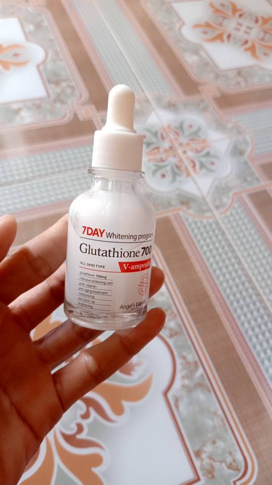 Serum Trắng Da Angel's Liquid 7day Whitening Program Glutathione 700 V-ampoule 30ml - Hỗ Trợ Giảm Nám Và Tàn Nhang, Dưỡng Sáng Da