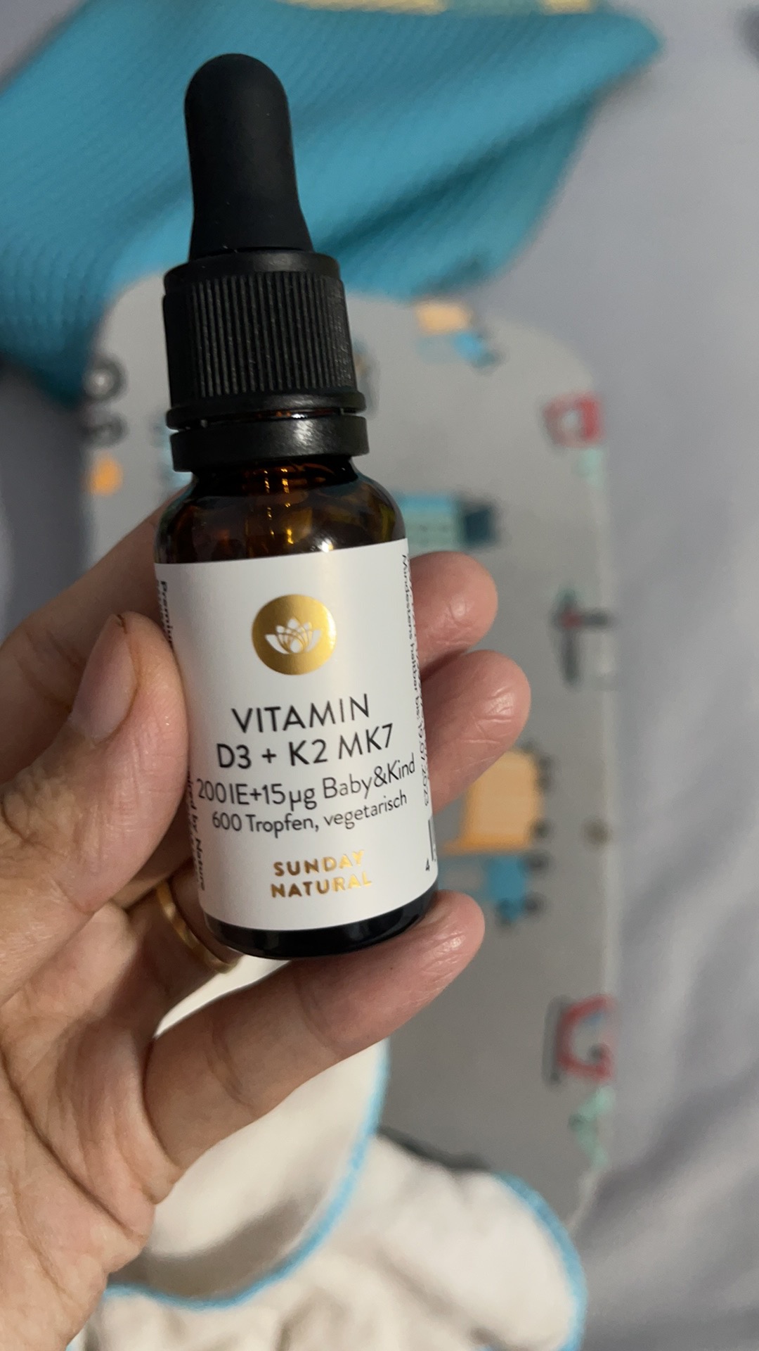Vitamin D3 K2 MK7 Sunday Natural 20ml - Bổ sung Vitamin D cho trẻ sơ sinh và trẻ nhỏ, hỗ trợ phát triển chiều cao và ngăn còi xương