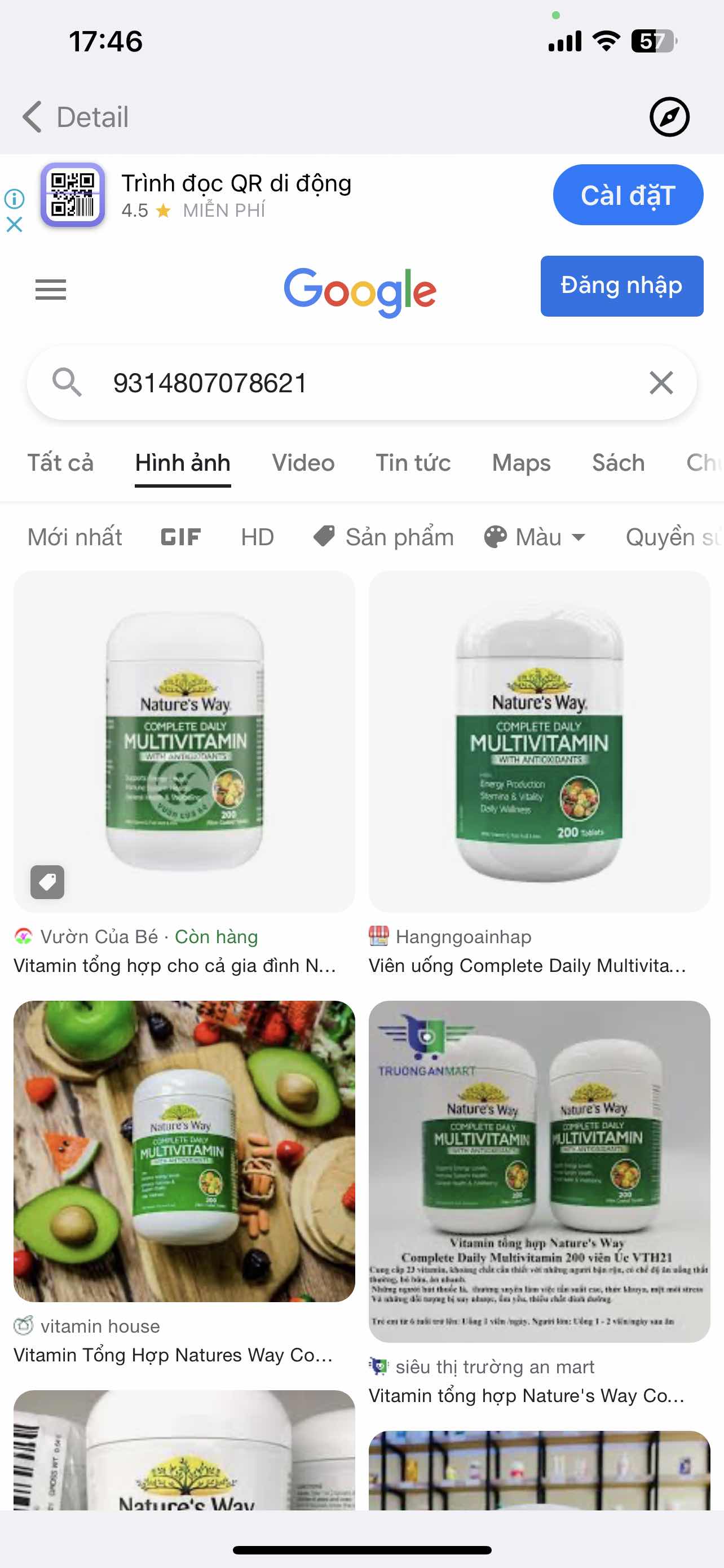 Vitamin Tổng Hợp Nature’s Way Complete Daily Multivitamin - Hỗ Trợ Đề Kháng và Năng Lượng - Hộp 200 Viên từ Úc