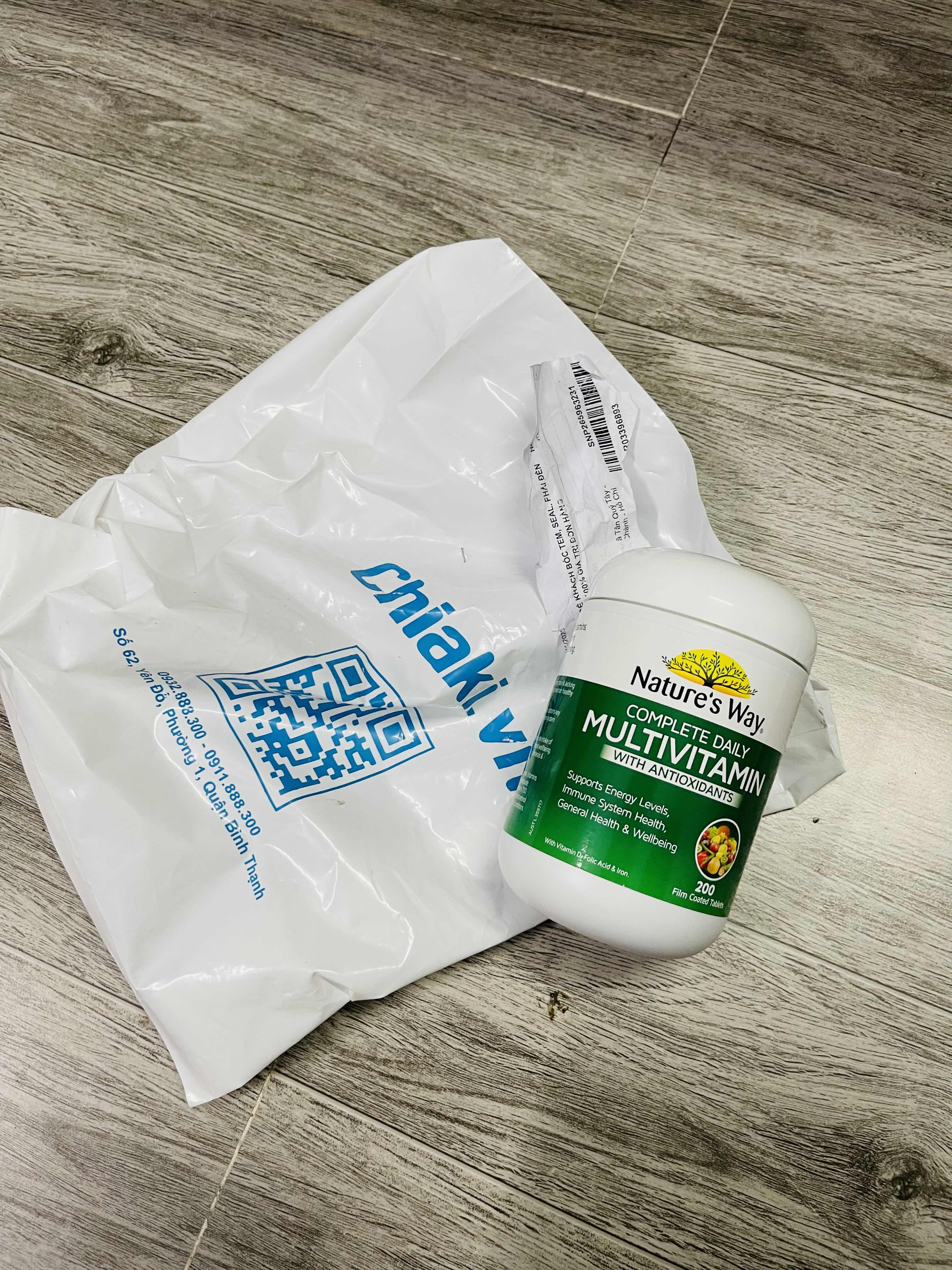 Vitamin Tổng Hợp Nature’s Way Complete Daily Multivitamin - Hỗ Trợ Đề Kháng và Năng Lượng - Hộp 200 Viên từ Úc