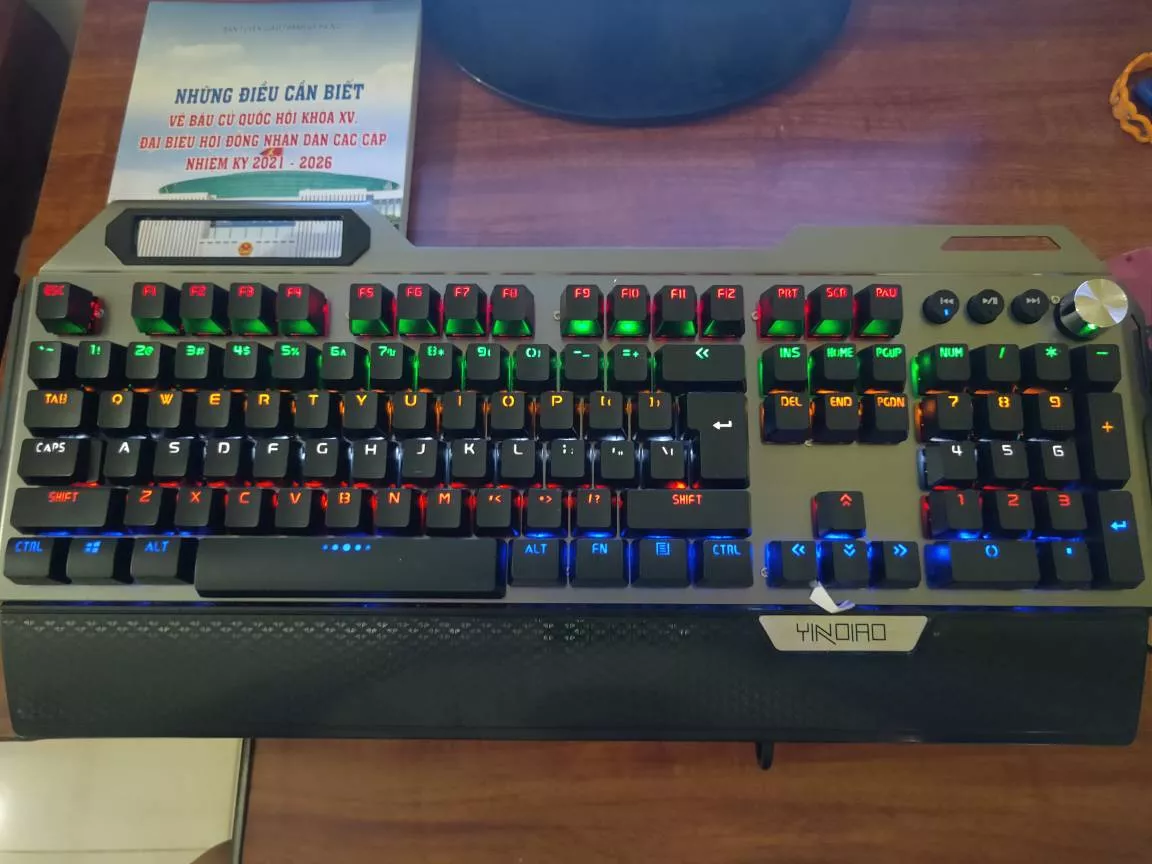 Bàn Phím Cơ Gaming 104 Phím Led RGB Sidotech Yindiao K100 - Thiết Kế Hiện Đại, Độ Nhạy Cao, Chống Mỏi Tối Ưu