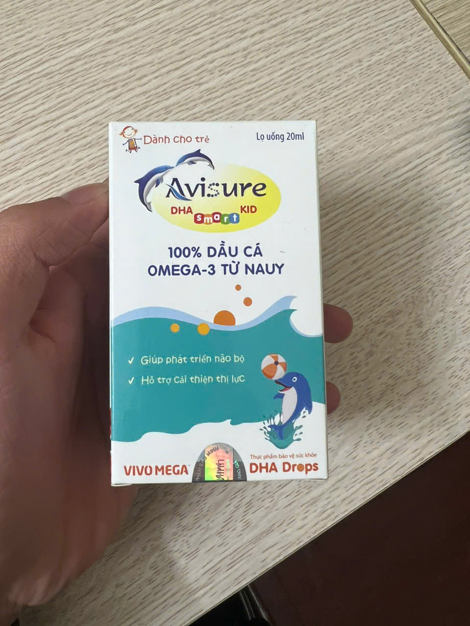 DHA Tinh Khiết Cho Bé Avisure Smart Kids - Hỗ Trợ Phát Triển Não Bộ và Thị Giác Từ Na Uy - Dành Cho Trẻ Sơ Sinh và Trẻ Nhỏ